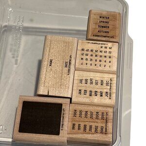 Stampin Up! Its A Date Rubber Stamp Set For Crafting & Scrapbooking